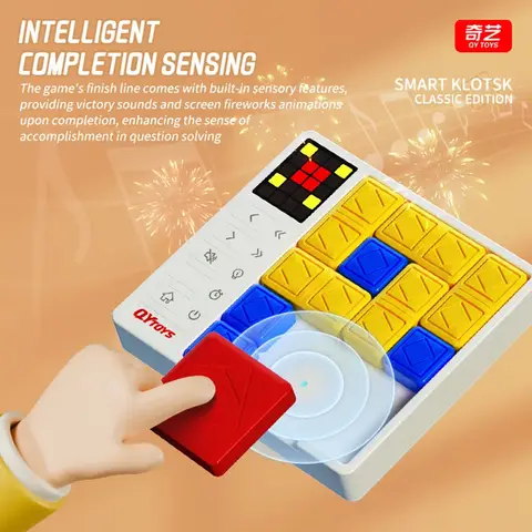 QiYI Smart Klotsk Pussel Elektroniska Leksaker Logik Hjärngympa Huarong Road Brädspel Tidig Upplysande Leksaker Barnpresent 10 best sales smartspel - №4