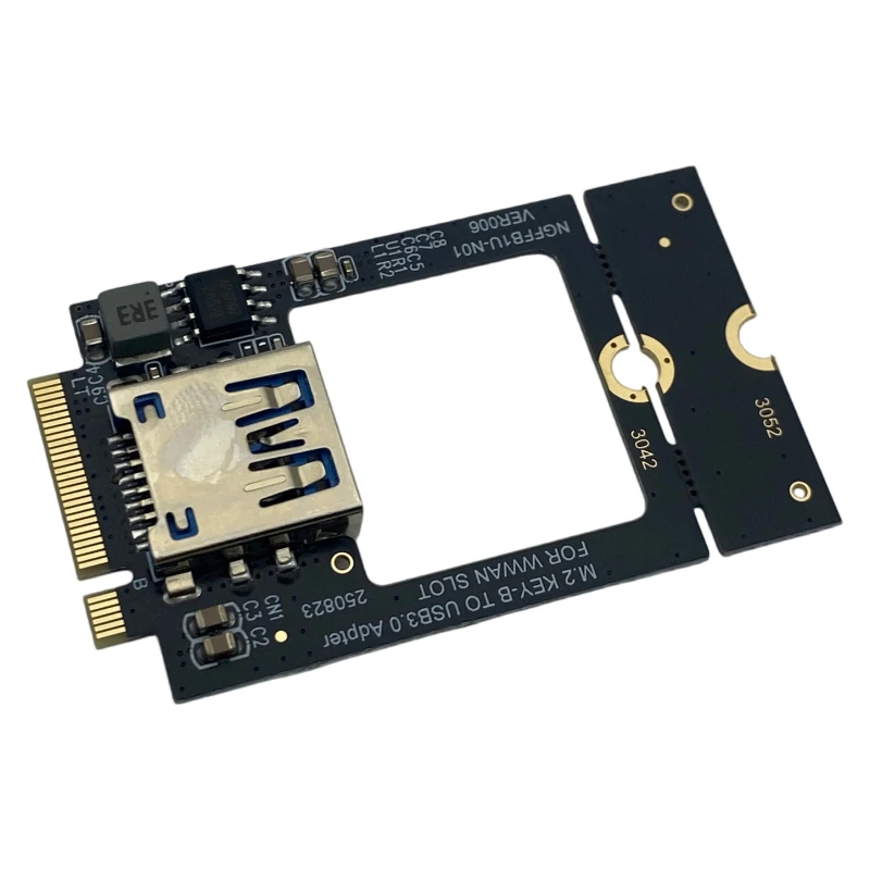 Support WWAN 3G/4G Network Card M.2 KEY-B slot M.2 B-KEY To USB3.0 Adapter 3042 3052 Converter 5Gbps Expansion Card For WIN10/11