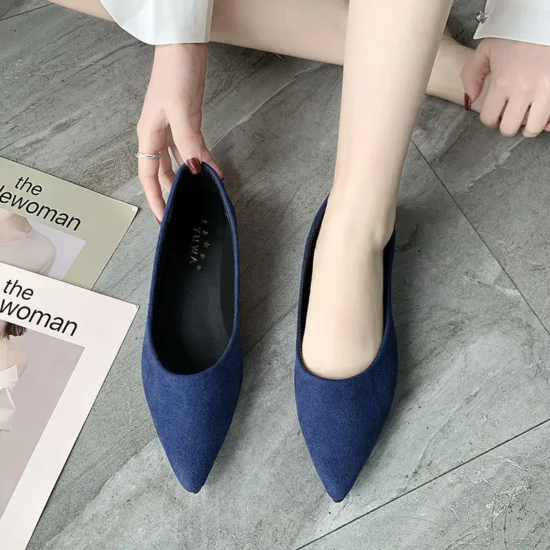 Calzado de mujer Cómodo antideslizante Punta puntiaguda Zapatos planos de mujer Beau Today Chic y elegante Verano 2025 con descuento