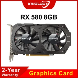 Kinology-tarjeta gráfica RX 580 8GB 2048SP RX588 GPU  VGA DDR5 AMD Radeon RX580 8 GB 2048 SP