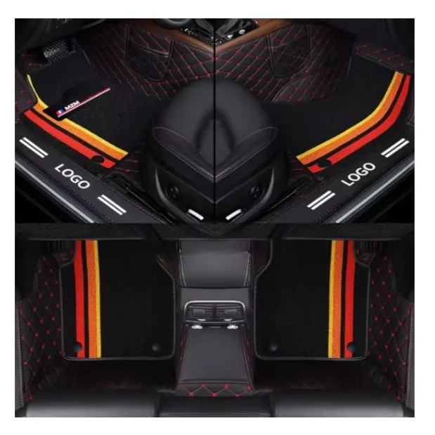 

High Quality Selling Full Range of Waterproof Durable Leather Double-deck Car Mats 4 Pieces Car Floor MATS for All Models