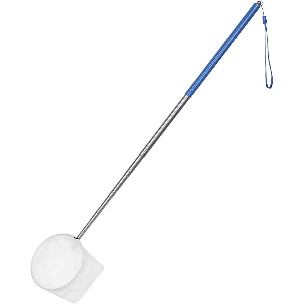 4-Inch Long Handle Stainless Steel Shrimp Net for Aquaculture, Small Fish, and Debris Removal
