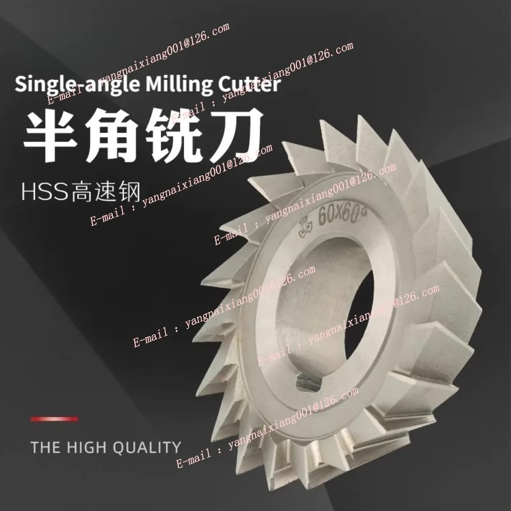 Single Angle Milling Cutter M2 High-speed Steel Milling Cutter Φ 45 60 75 80 90 100 x PA30° 45° 60° 75° 90° Half-angle Mill Tool