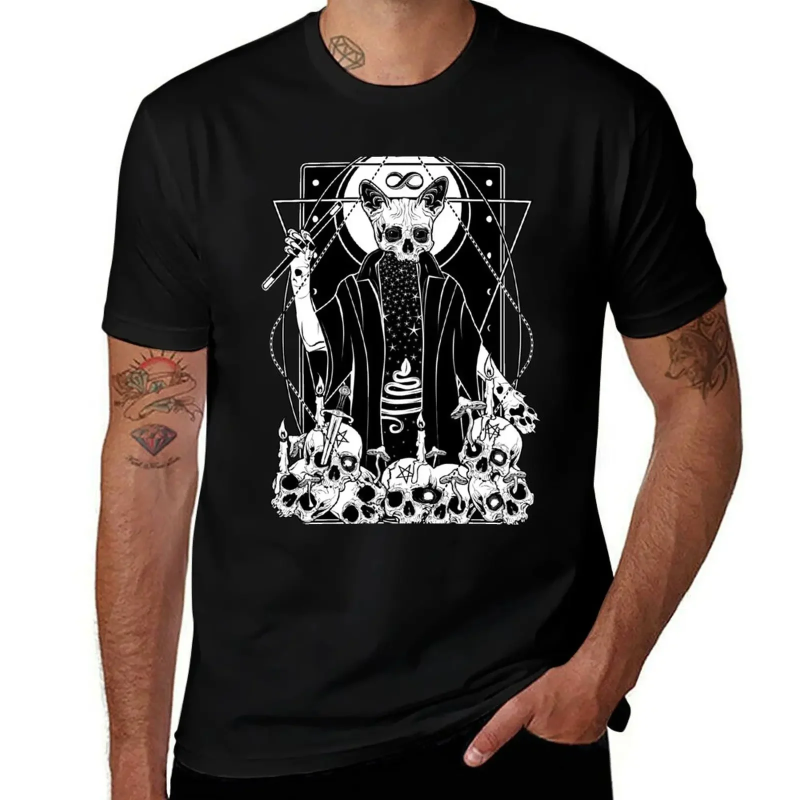 The Magician Tarot Card T-Shirt graphics boys animal print men graphic t shirts