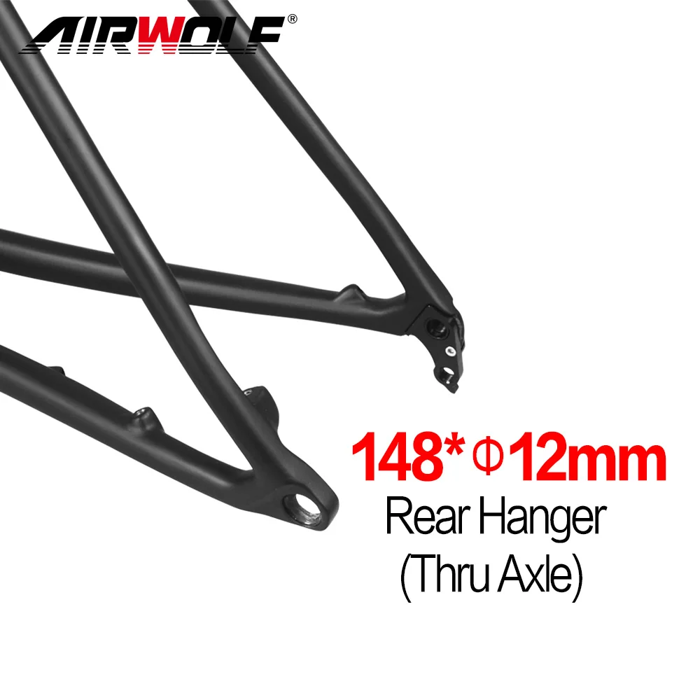 Airwolf XC Mtb Frame 29er T1100 Toray Carbon Fiber Mountain Bicycle Frameset With Seatpost Fork Thru Axle 148mm Boost Disc Brake