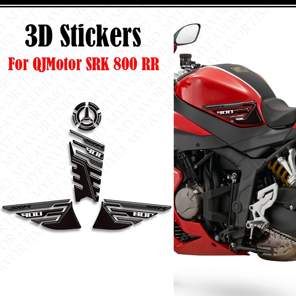 New Motorcycle Tank Pad Cap TankPad Gas Fuel Oil Kit Knee Stickers Decals Protector For QJMotor QJ Motor SRK GSR 800 RR SRK800