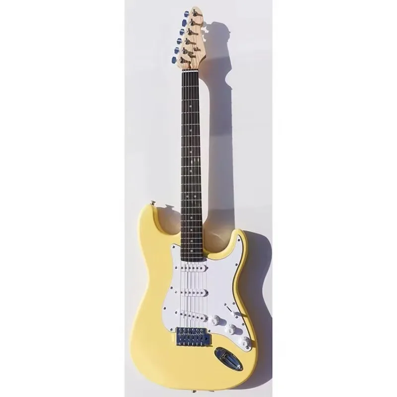 

STLF Yellow Solid Wood Body Electric Guitar
