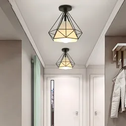 Modern House Corridor Ceiling Light Nordic Iron Ceiling Lamps for Bedroom Aisle Passage Terrace Ceiling Fixture Indoor Lighting
