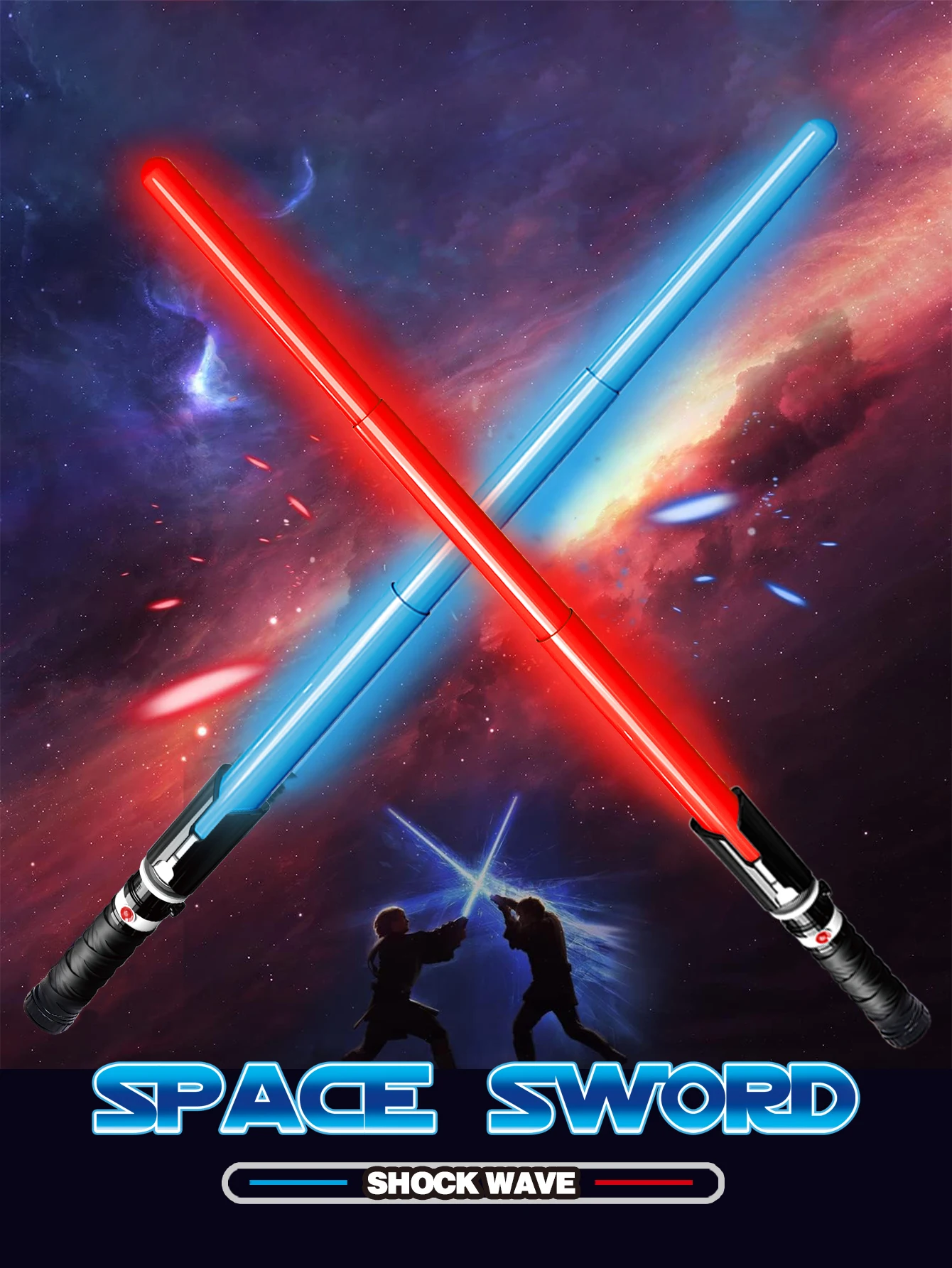

2-in-1 sound and light telescopic sword, cool sound and light, embark on an interstellar combat journey