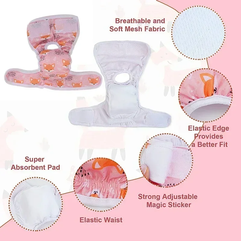 Washable Dog Diapers for Female Dogs 5