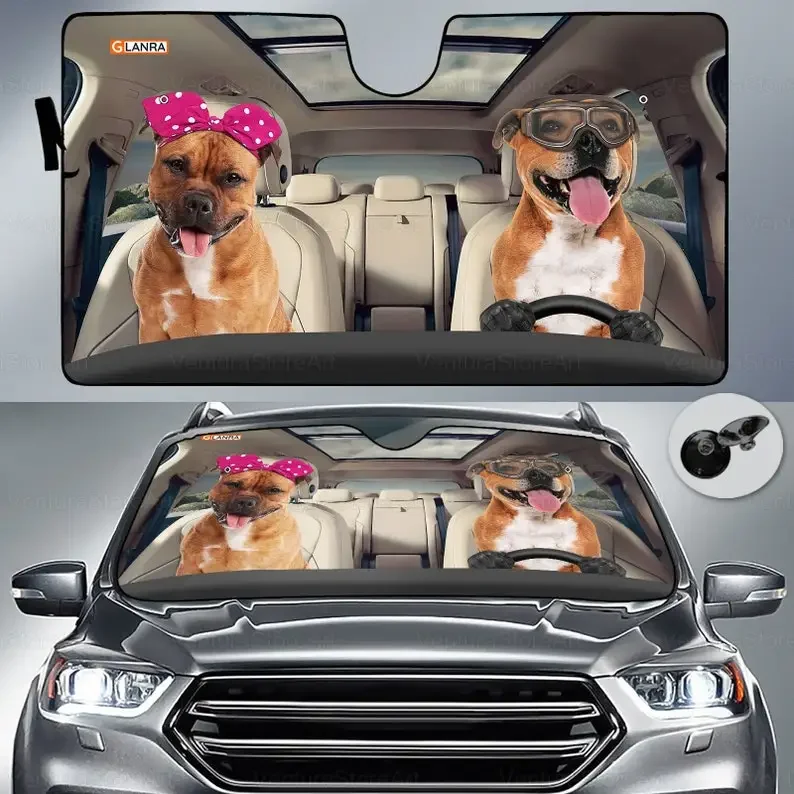 

PitBull Lover, PitBull Car Sun Protector, Симпатичные авто аксессуары, PitBull Sun Protector, Dog Lover Gi