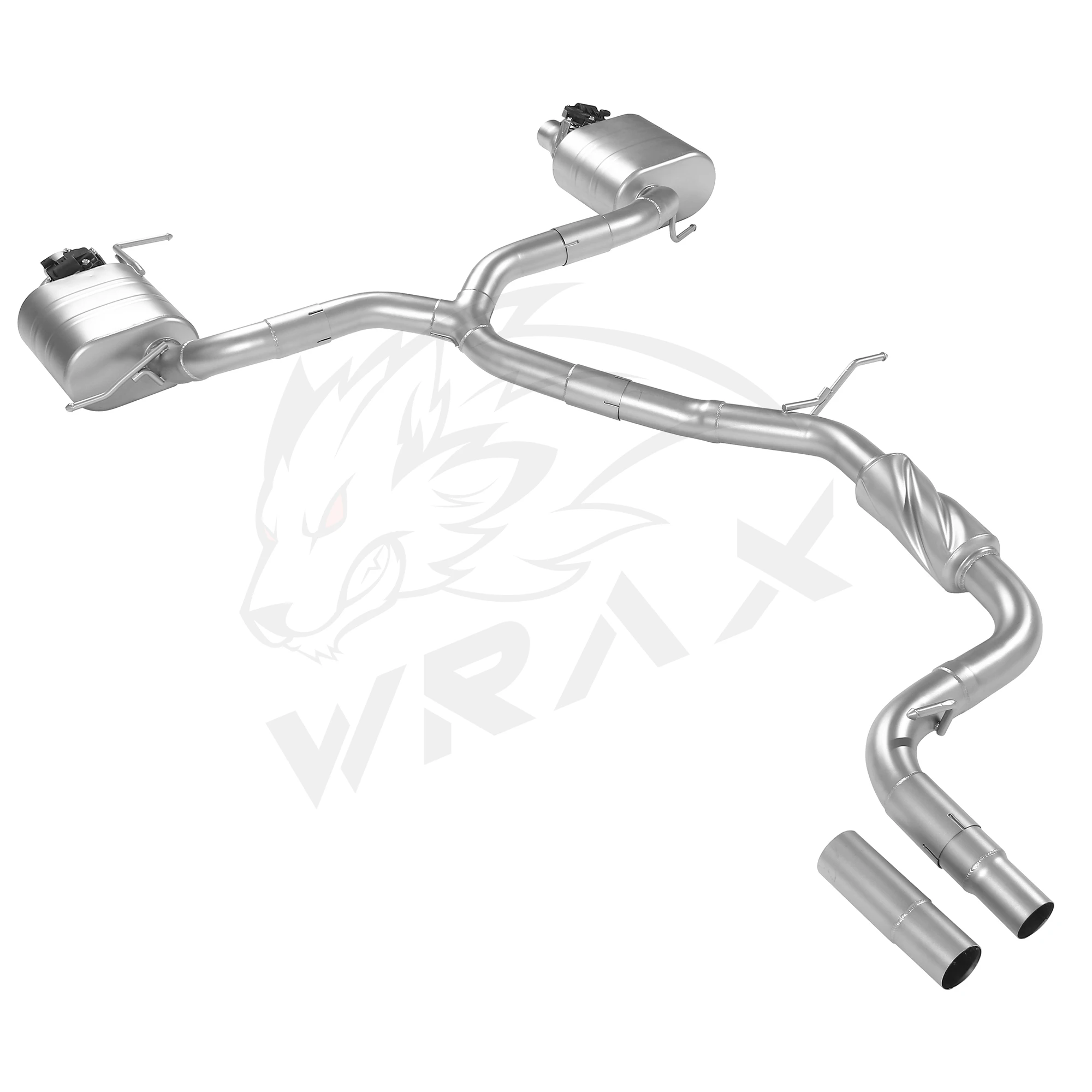 

WRAX Exhaust for VW CC (B6) SS304 Muffler Catback Valve Selection Support customization Exact Fit