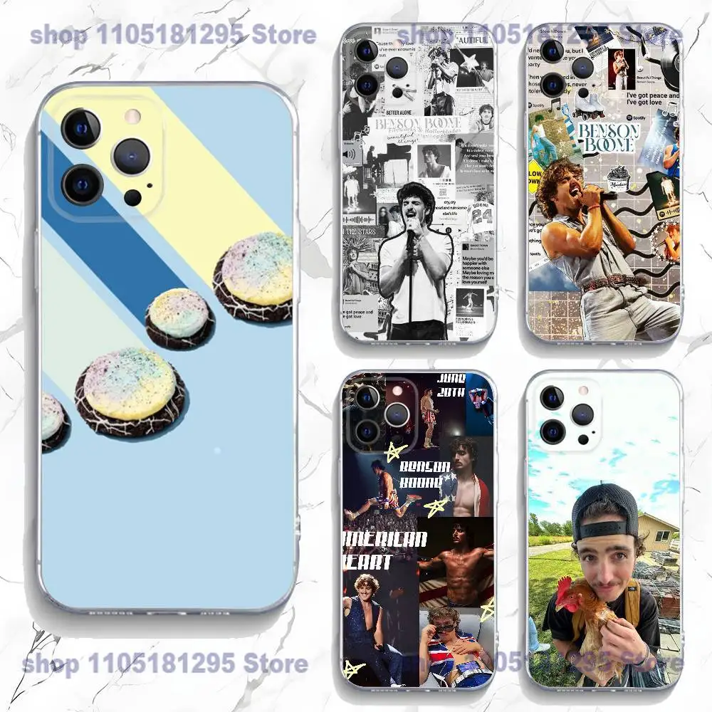 

Benson Boone Singer Phone Case For iPhone 17,16,15,14,13,12,11 Plus,Pro,Max,XR,Plus,E,Mini Transparent Soft Cover