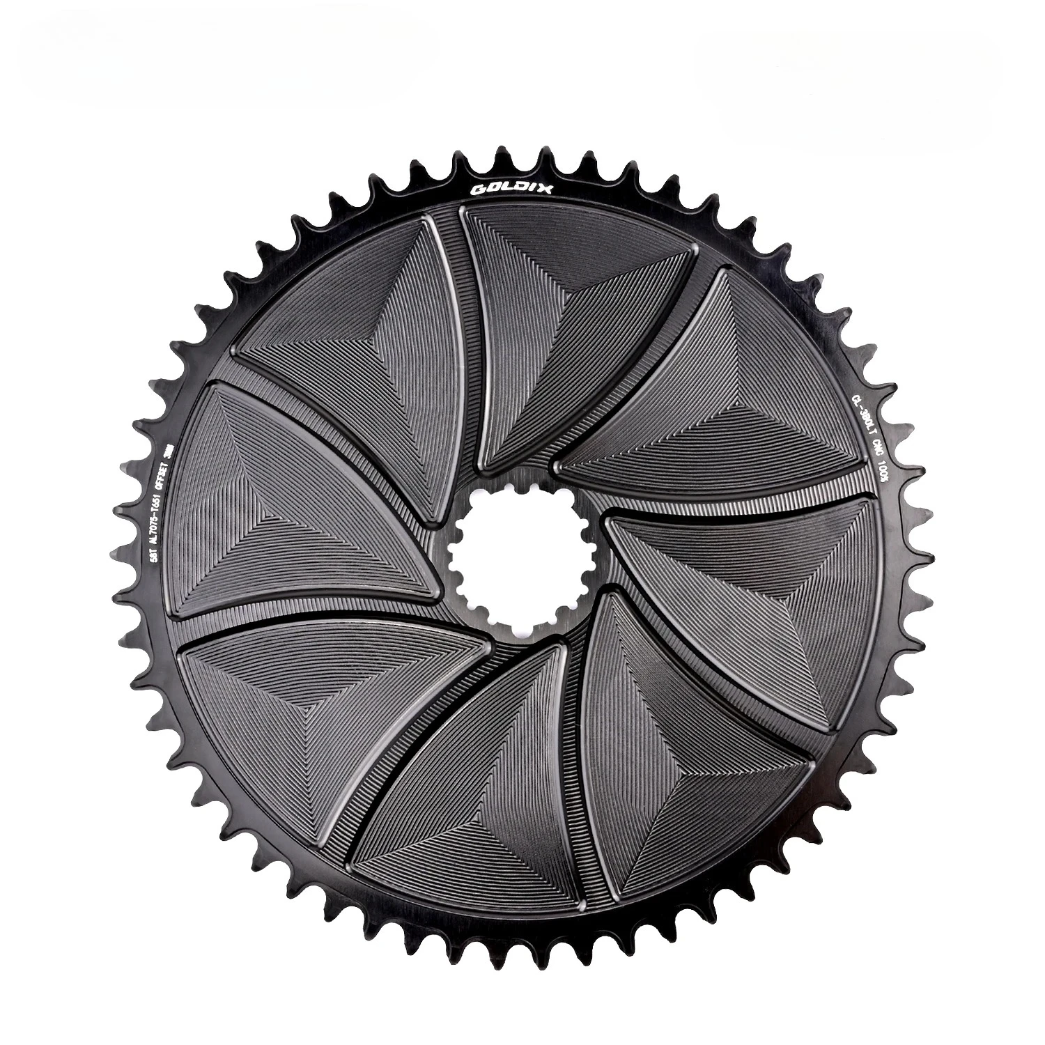 AliExpress GOLDIX 3-Bolt 3mm offset Bicycle Chainring Wide and Narrow Teeth AERO Chainring CNC Hollow Cutting Machining for 3-Bolt Crankset