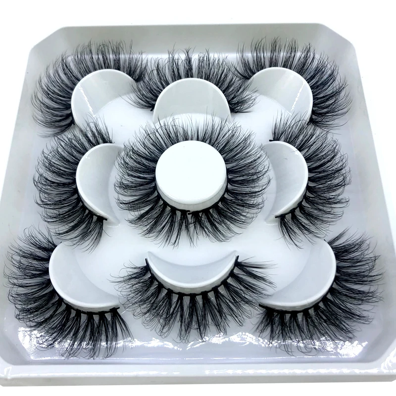 Neue 5 Paar 8-25mm Natürliche 3D Falsche Wimpern, Kunstwimpern Make-up-Set, Nerzwimpern-Verlängerung, Nerzwimpern – Detail 15