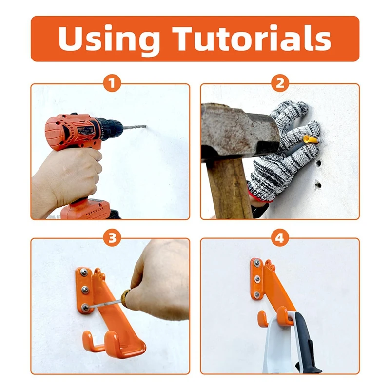 A76X-kettingzaaghouder, 1-pack kettingzaagwandhouder, zware kettingzaagrek standaard accessoires garage organisatie opslag