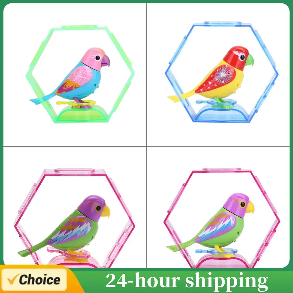 Bonito interativo pássaro brinquedo simulação voz ativada pássaro engraçado controle de voz ativar chirping cantando pássaro brinquedos presente para crianças