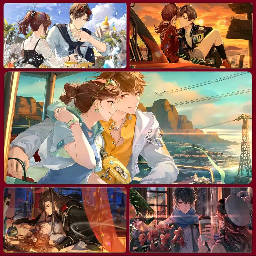 otome detective game T-Tears of Themis Mouse Pad Large Gaming Mousepad with Stitched Edges Thickened Desk Mat PC