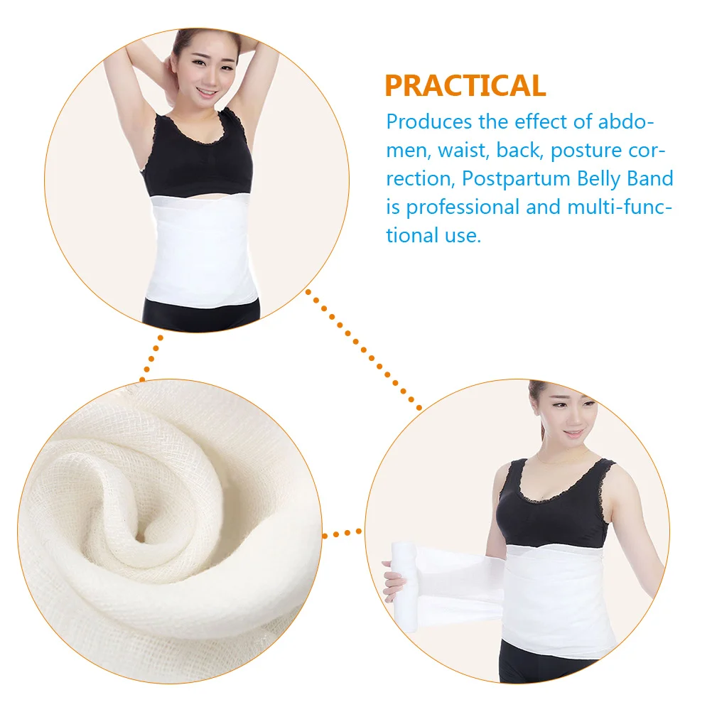 

2 Rolls Belly Belt Postpartum Band Wrap Professional Binder Bands for Women Convenient Abdominal
