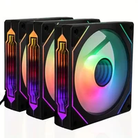 PRISM IV PRO Case Cooling Fan 120mm 5V 3 PIN ARGB, 12V 4 PIN PWM, for CPU & Case,Infinity Mirror Series,1650 RPM, 65 CFM 6