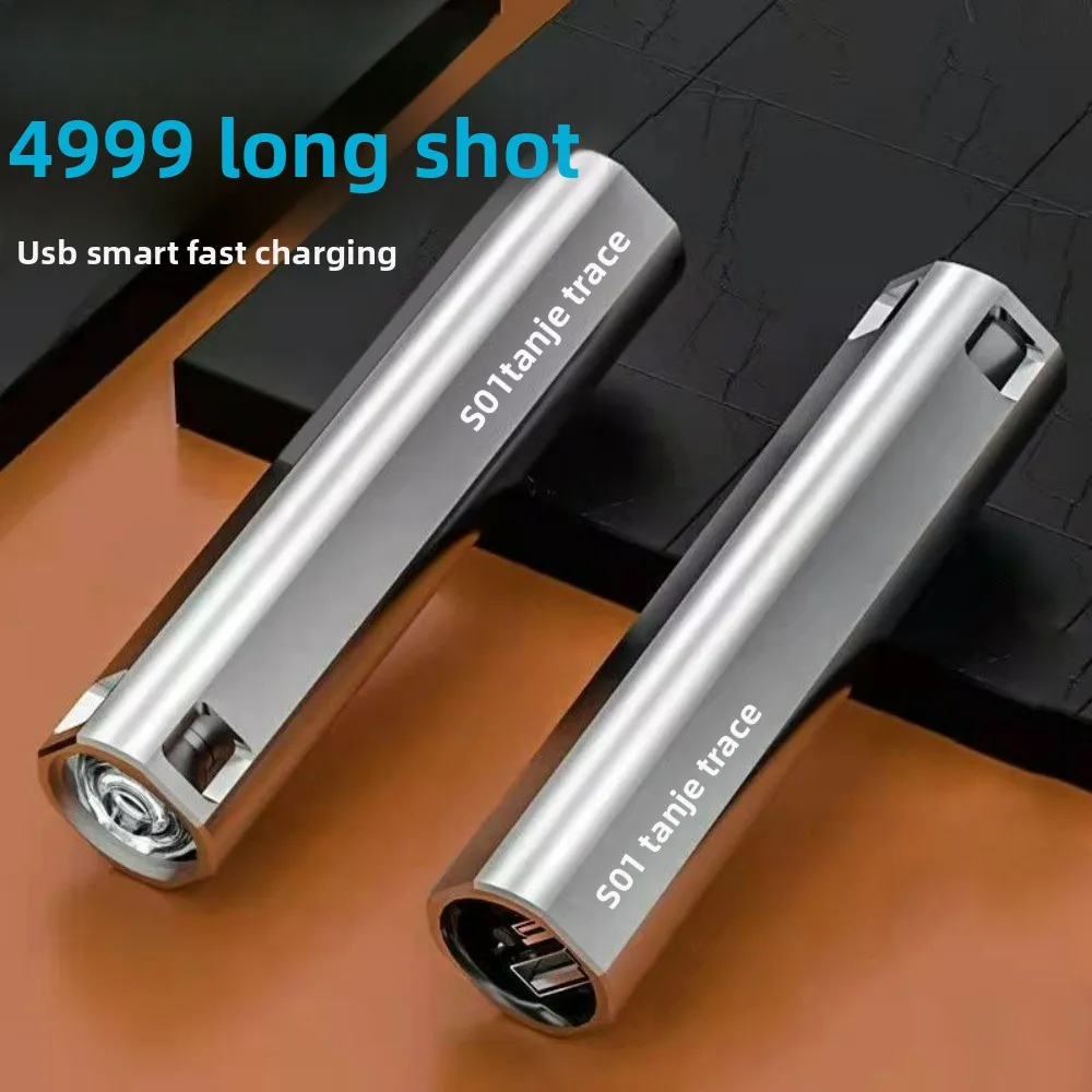 

LED Rechargeable Mini Flashlight Waterproof Self-Defense Long-Shot Torch for Student Home & Outdoor Emergency Use