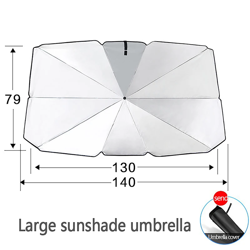 Car Sunshade Umbrella Car Sun Shade Protector Parasol Summer Sun Interior Windshield Protection Accessories For Auto Shading