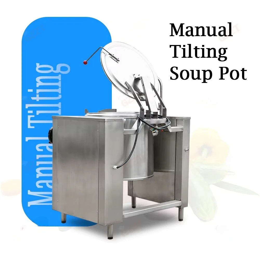 Indirect heating Industrial tilt Soup kettle Cookware Milk machine Cauldron with lid Insulation layer