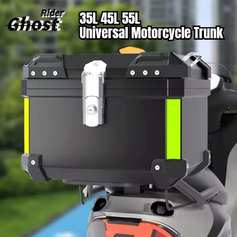 36L 45L  55L Universal Motorcycle Trunk Top Rear Luggage Tool Tail Box Motorcycle Tail Box Anti-Theft Lock for Helmet Luggage
