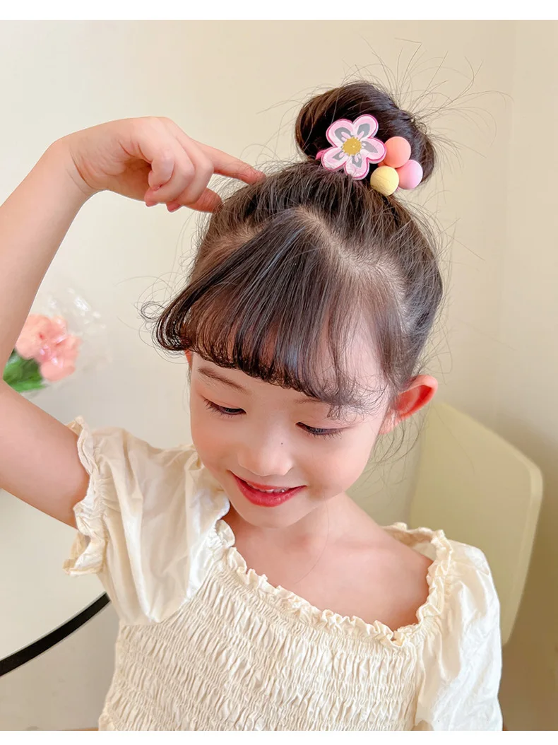 1PCS New Cartoon Series Girls Cute Kids Elastic Hair Bands Children Hair Ties Princess Hair Accessories Baby Headwear