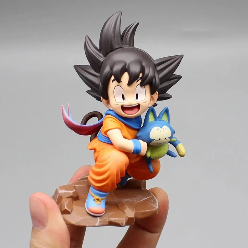 Figurines Goku 15cm Dragon Ball enfance Goku embrasser Pura série modèle PVC Collection décoration Statue GK cadeau de noël