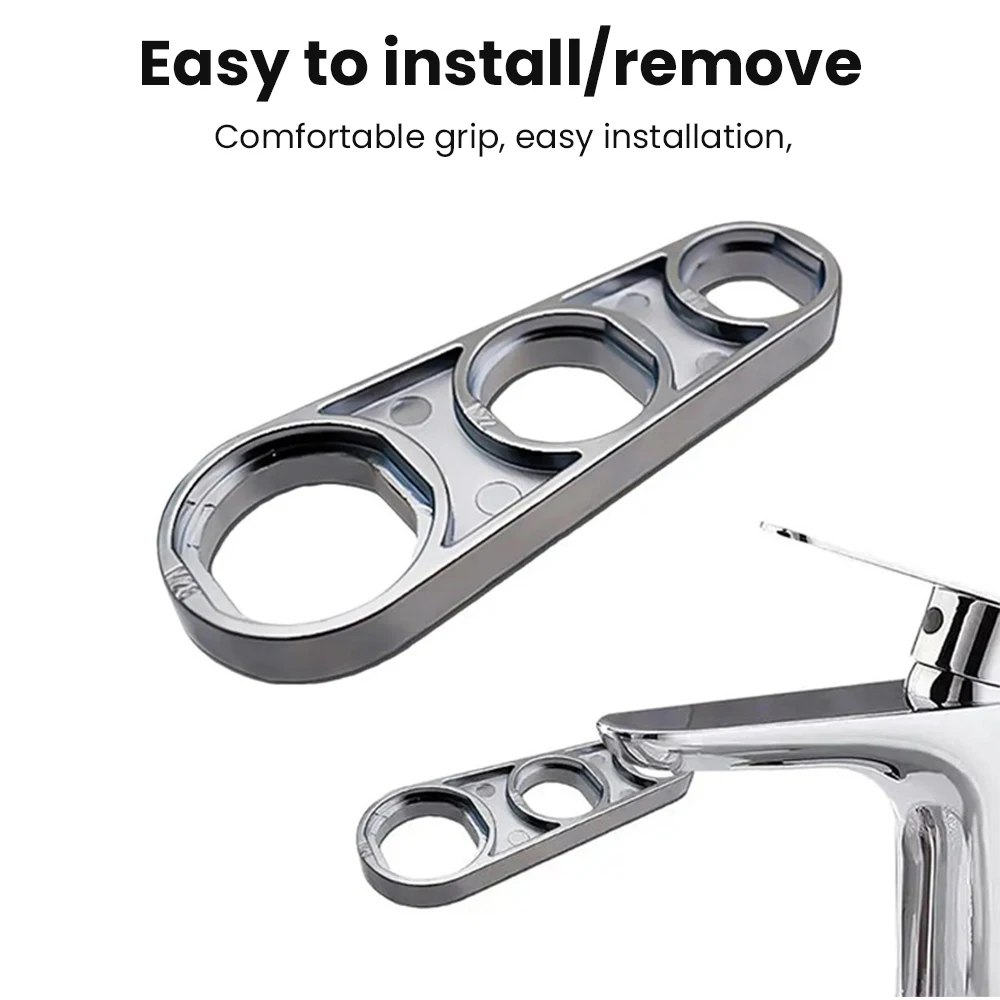 

6-in-1 Faucet Aerator Wrench Water Flows Adjusting Faucet Bubbler Plumber Bathroom Water Dragon Repair Tool Universal Wrench