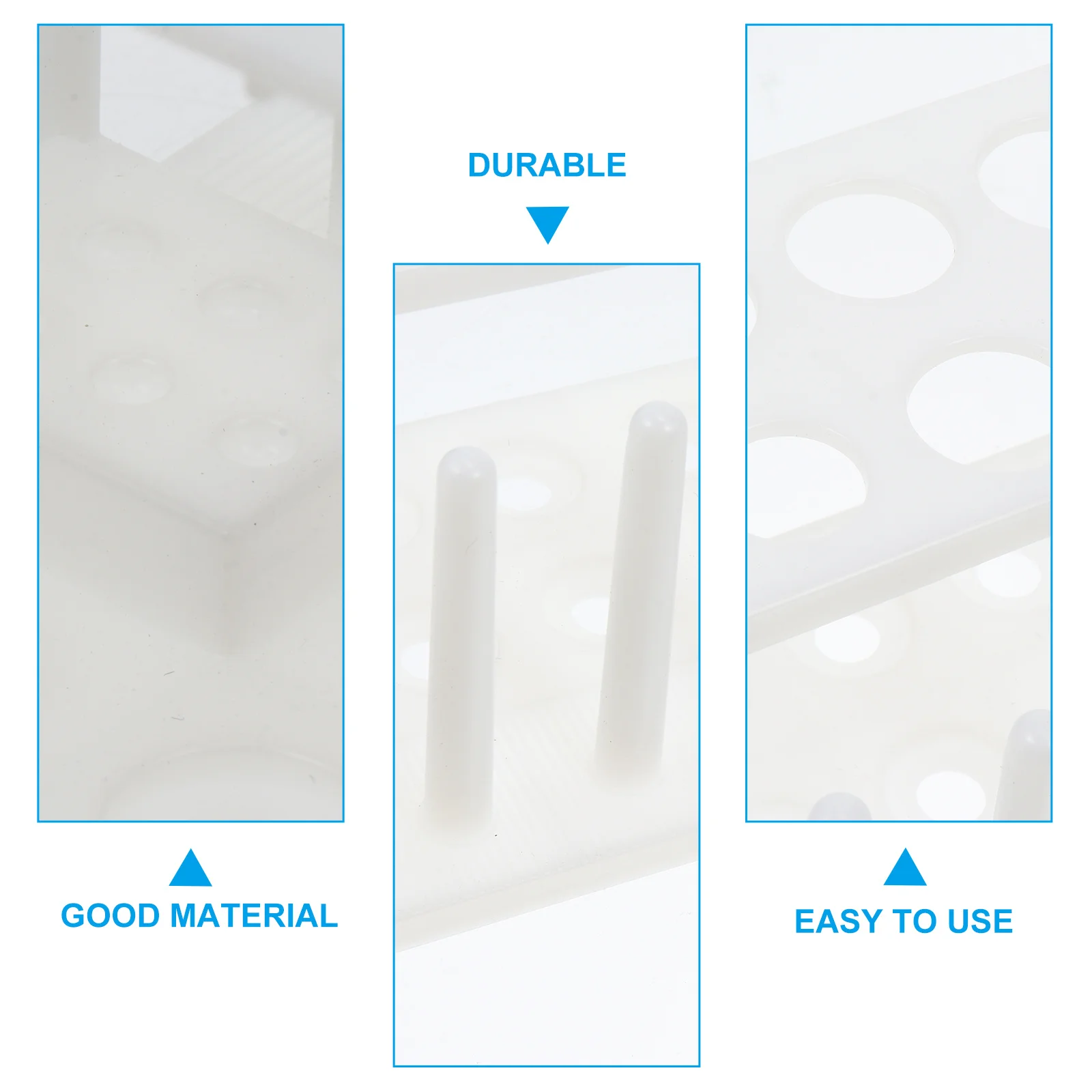 

Chemical Test Tube Stand Rack for Shelf Experiment Laboratory Detachable Plastic