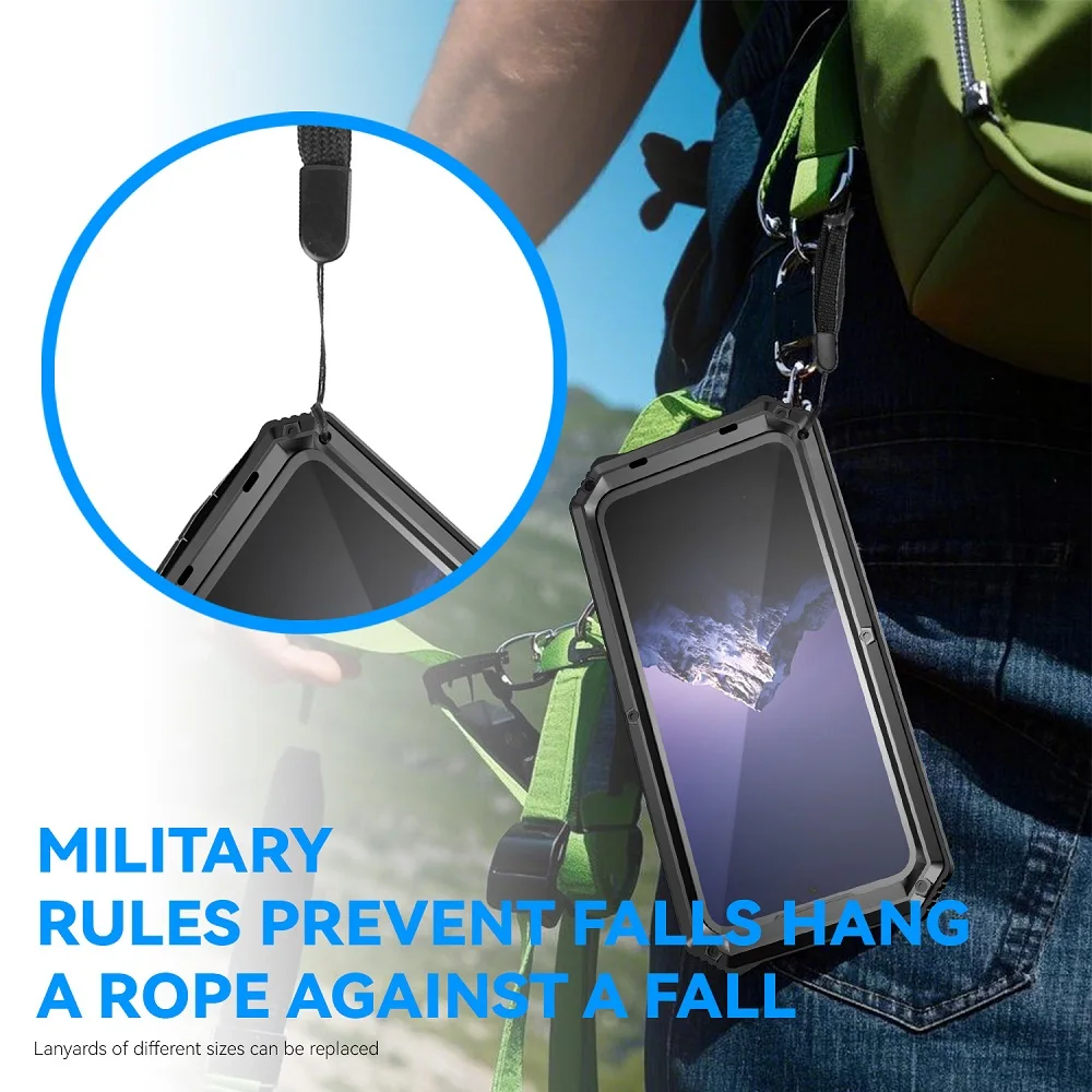 Para samsung galaxy a36 a56 caso de metal resistente armadura à prova de choque capa de telefone com proteção de tela embutida capa completa coque