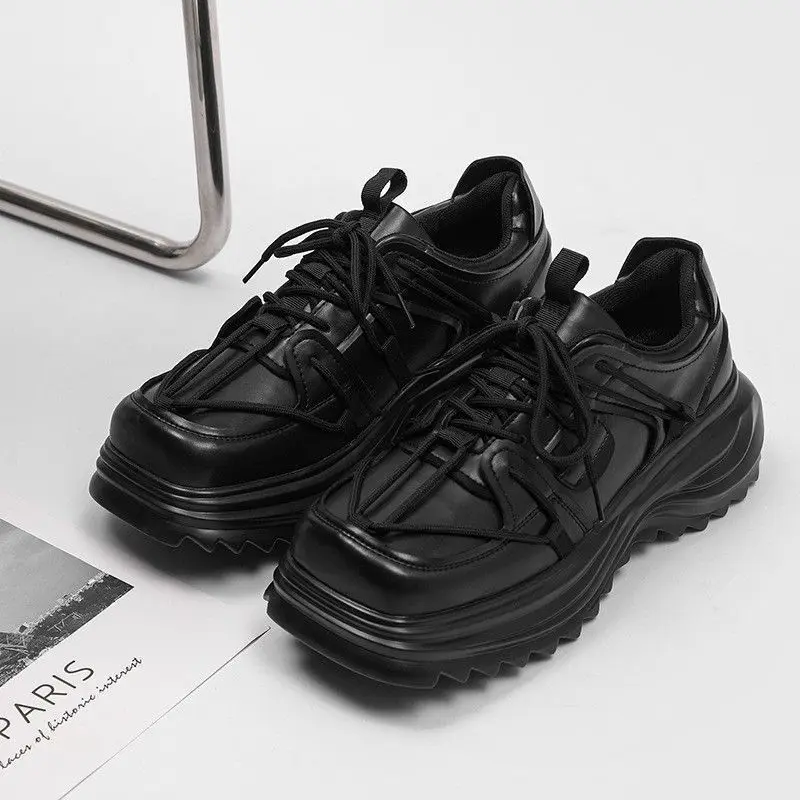 2023 New Thick Sole Increase Wear Resistant Non-slip Casual Shoes for Men