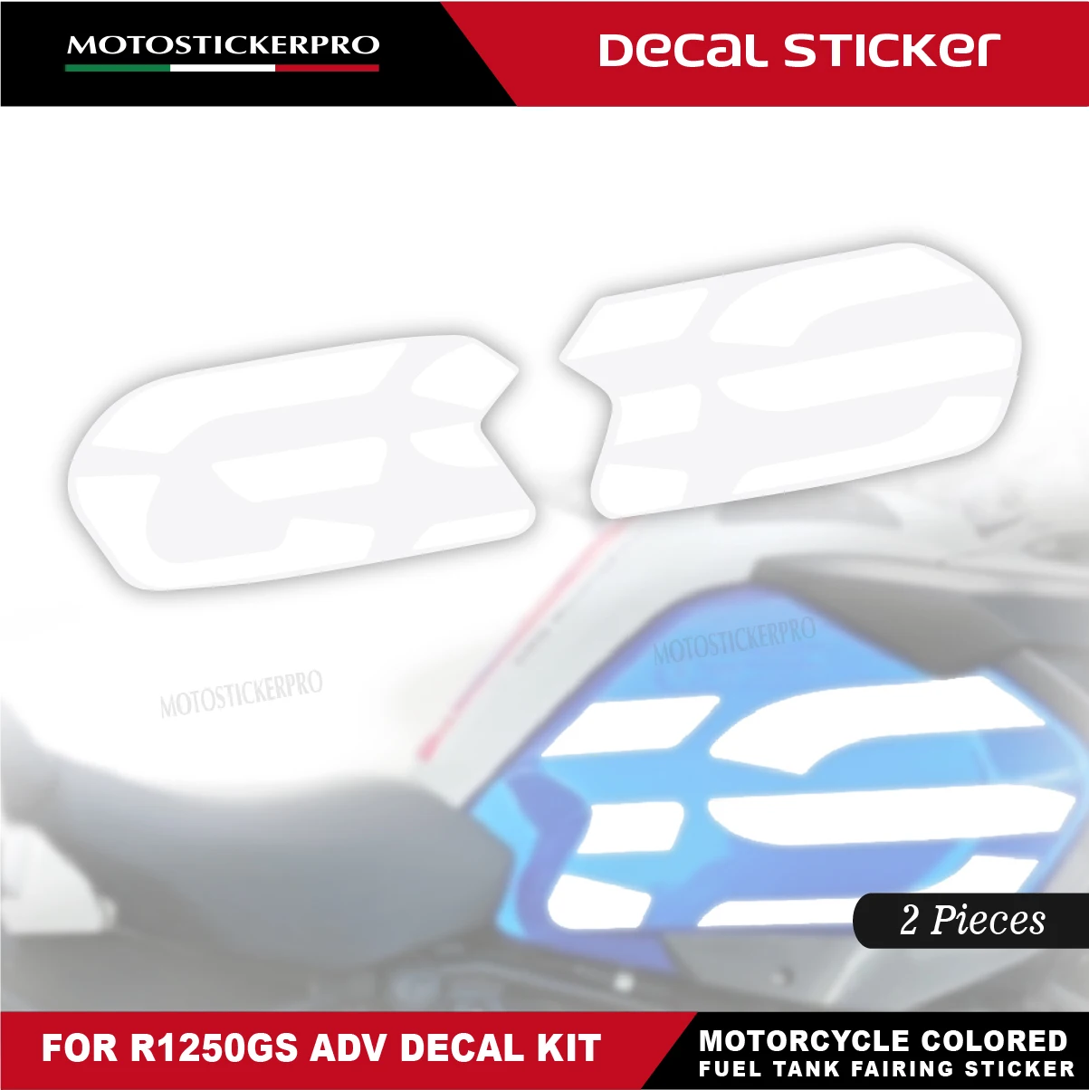 Motorcycle Stickers Accessories 1250gs ADV Fuel tank  letter Stickers Left and Right GS  For BMW R1250GS ADV decal kit