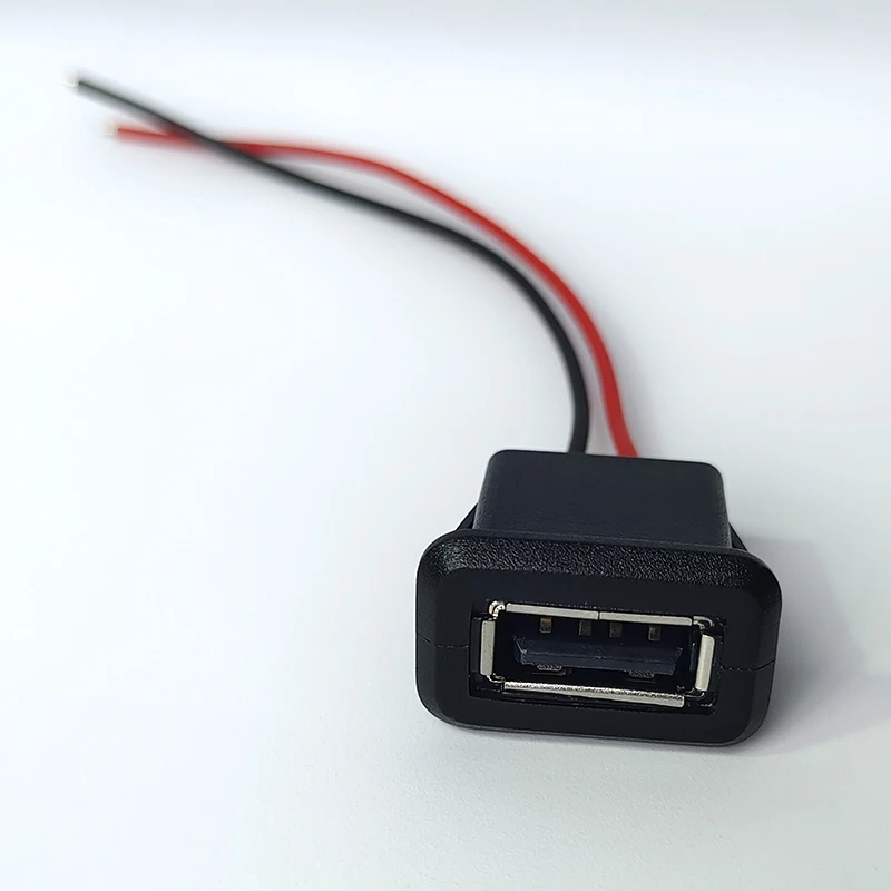 1-10PC USB 2.0 Female Power Jack USB2.0 2Pin 4Pin Charging Port Connector With PH2.0 Cable Electric Terminals USB Charger Socket