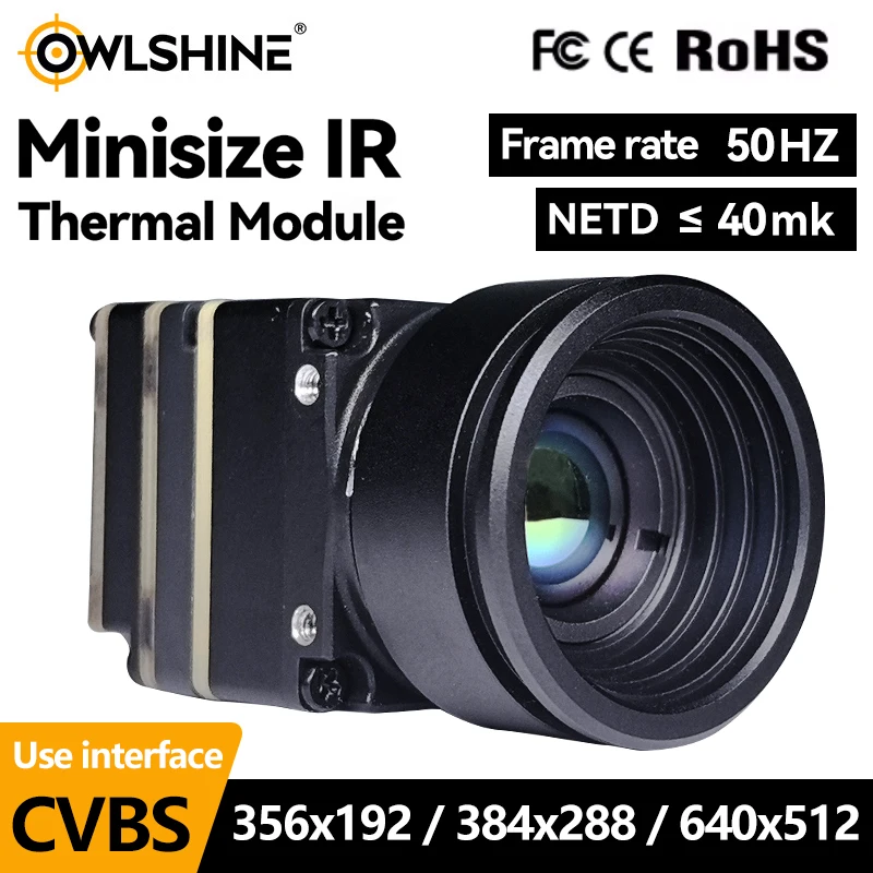 

9MM Micro Thermal Imager Camera Module for FPV Drones | 256/384/640 Thermal Camera FPV with CVBS Interface