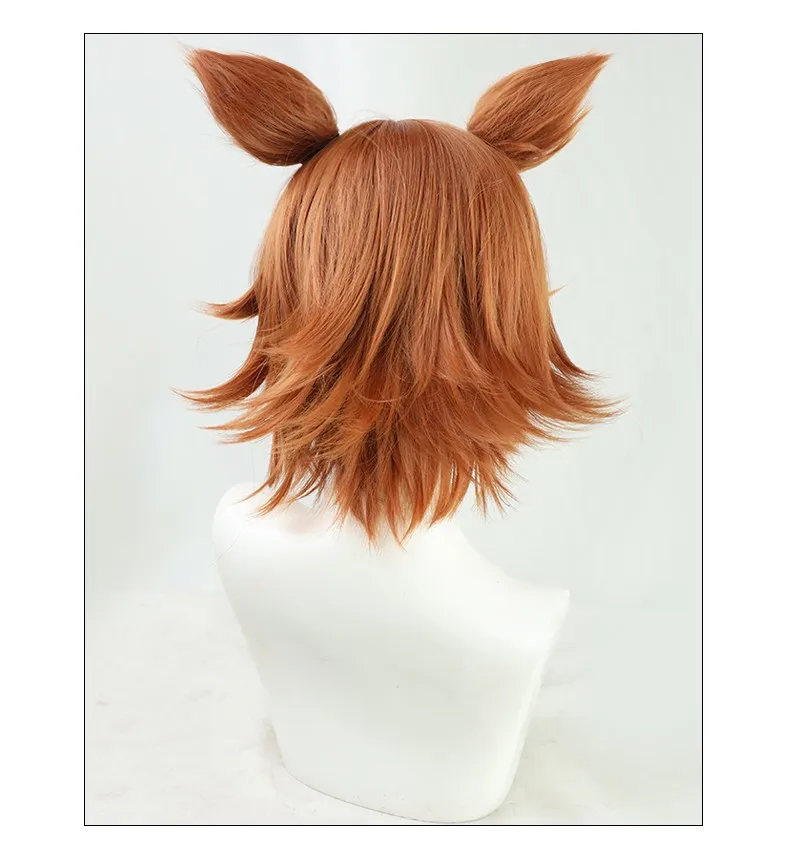 Uma Musume Pretty Derby T.M. Opera O Cosplay Wig With Ear Heat Resistant Synthetic Wig Anime Halloween Role Play Costume Prop