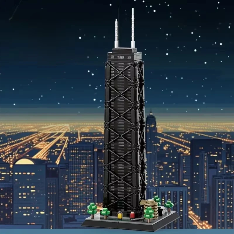 

1284pcs John Hancock Center Building Blocks MOC NO.5250 Model Kit Unassembled Educational Toys for Adults And Kids