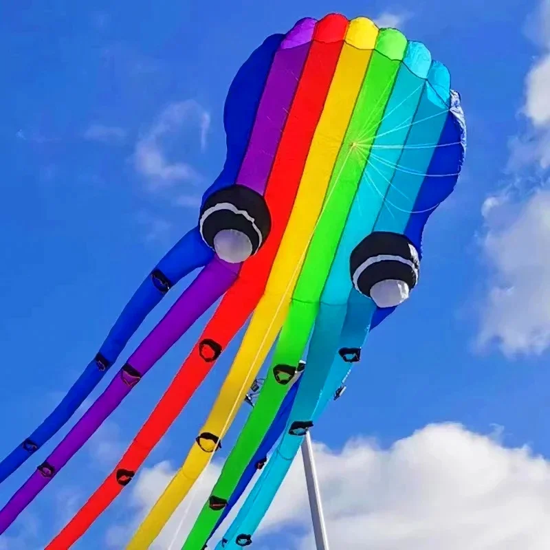شحن مجاني 23 متر الأخطبوط الطائرات الورقية ركوب الأمواج تحلق papalotes للبالغين المظلة معدات الطيران الشراعي لعبة للهواء الطلق حديقة الطفل