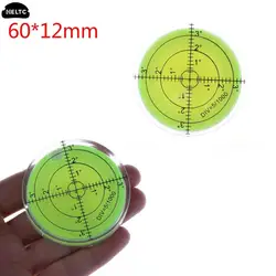 60*12 millimetri Circolare Livella a Bolla Spirit Level Rotonda Bolla di Livello di Strumenti di Misura Strumento Universale Goniometro Strumento