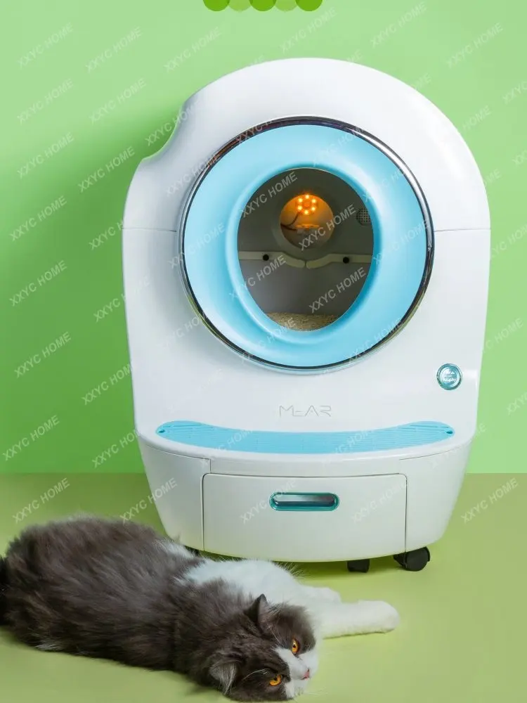 Smart Litter Box Applicable to Fully Automatic Cat Toilet Extra Large Enclosed