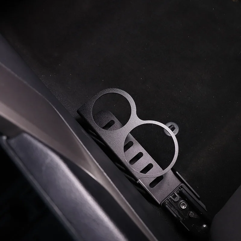 For Toyota Tantu 2022-2023 Co-Driver Seat Expansion Water Cup Holder Car Sub-Seat Water Cup Holder Frame Aluminum Alloy Black