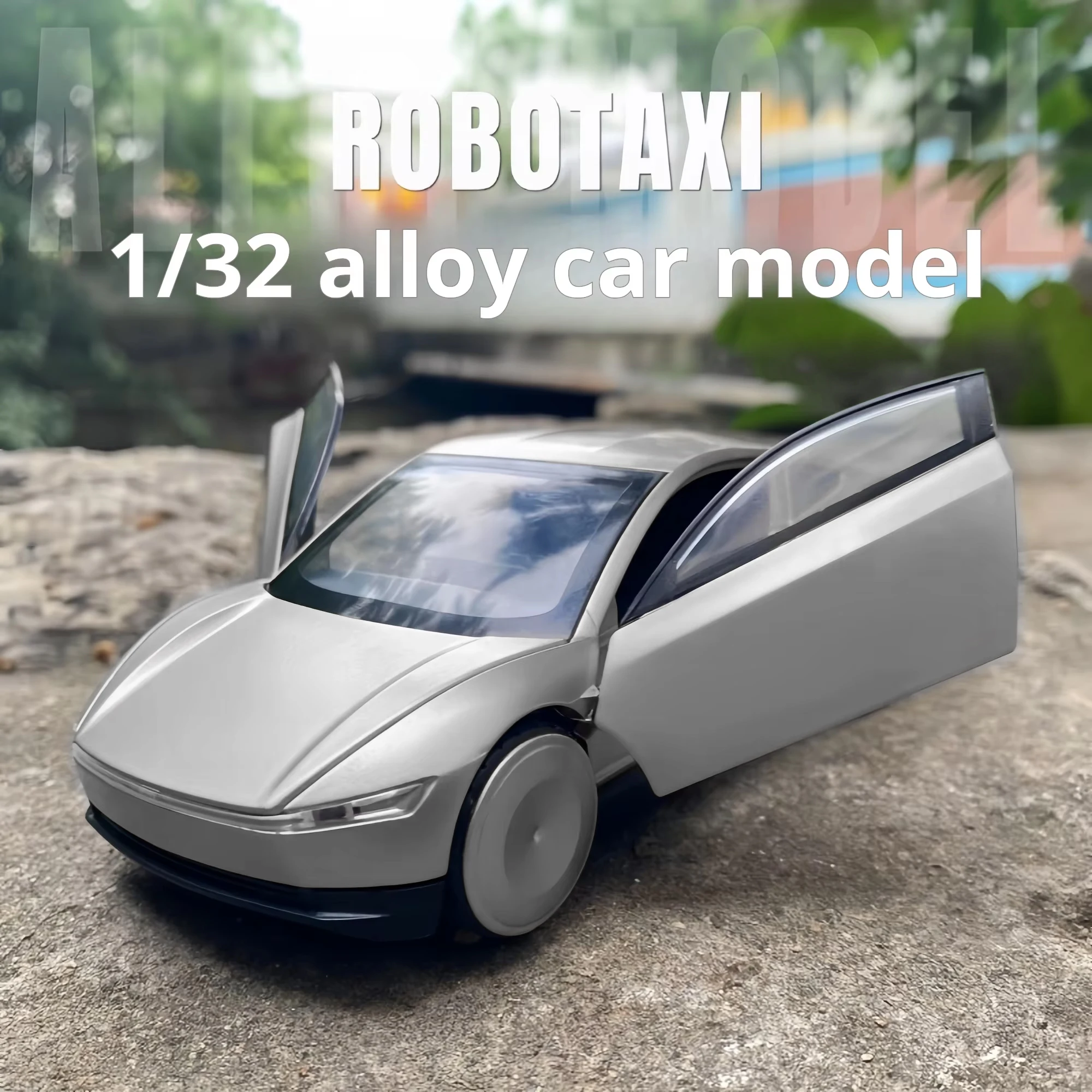 1:32 テスラ ロボタクシー ピックアップ 合金車モデル シミュレーション フィリ カーモデル 男の子 メタル おもちゃ 車 オーナメント ギフト