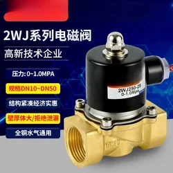 2WJ economical brass water inlet and drainage pneumatic solenoid valve professional manufacturer can be explosion-proof