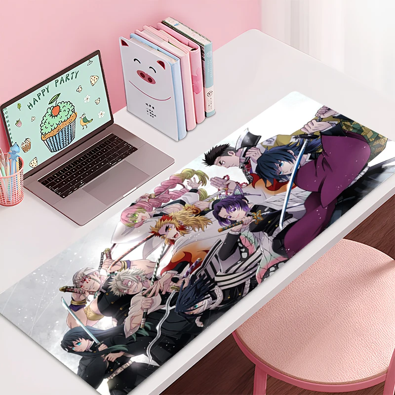 

Gaming Mouse Pad Demon Slayer Office Carpet Mouse Mats Gamer Rug Desk Accessories Computer Table Pads PC carpet Anime Mousepad