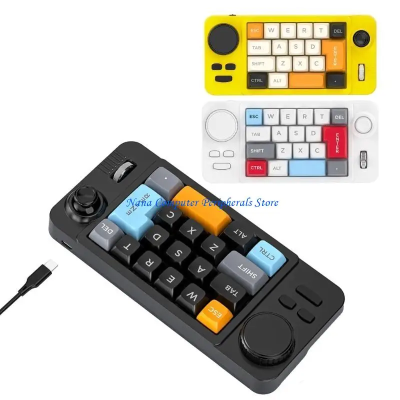

F68C 19 Ключевые цветные игры клавиш программируемый джойстик с двойным колесом Hot Swappable
