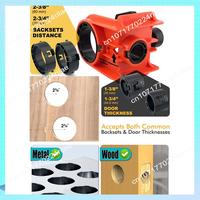 A17Z Door Lock Installation Kit Ball Lock Hole Opener Fit 1-3/8Inch 1-3/4Inch Door Thickness For Wood And Metal Doors