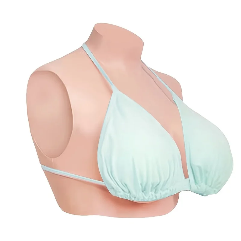 Realistic Silicone Breast Forms for Transgender And Crossdressers with Nipple Areola Plump Soft Shake Effect Huge Boobs