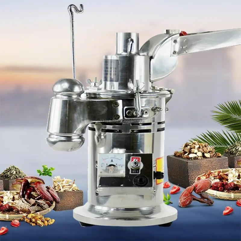 DF-15 Automatic Hammer Herb Grinder 110/220V Electric Grinding Machine Mini Milling Pulverizer For Coffee Tobacoo Soybean Corn